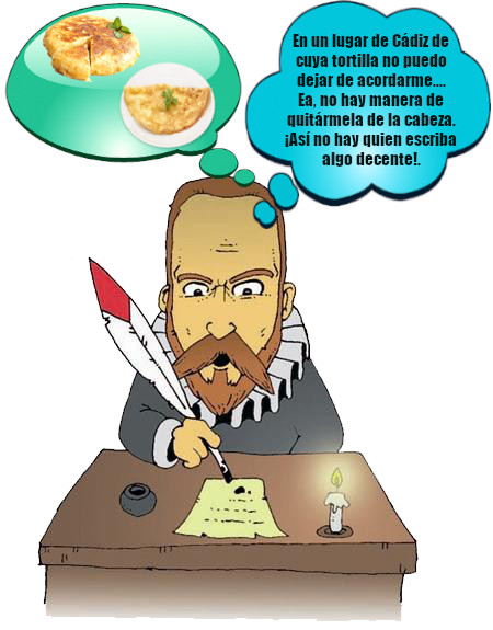 cervantes y la tortilla